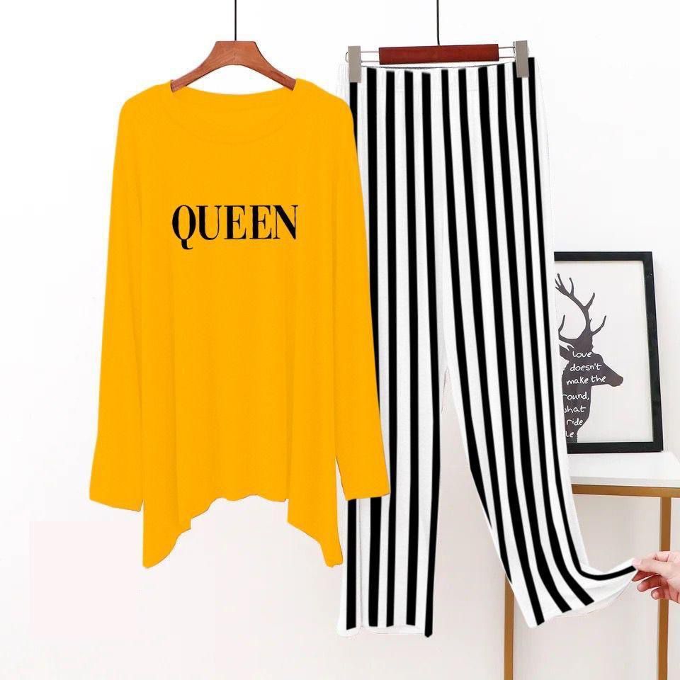 Queen Logo Night Wear For GIrls